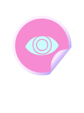 Bir göz karikatürünün kabuk soyma hareketinin yükselişi ve havada süzülmesi