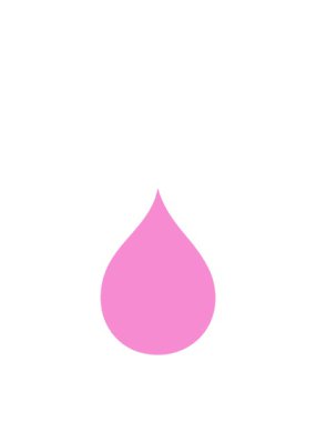 Kalk ve yüzdür el animasyonunu çizilmiş tuhaf çizgi film kan damlası