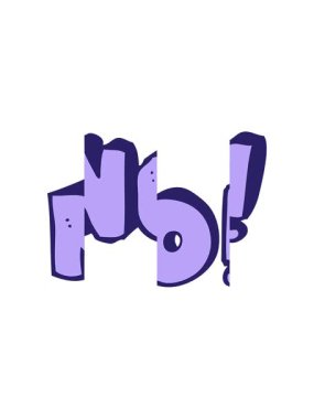 Çizgi filmin bölünmüş hareketi. Sembol yok.