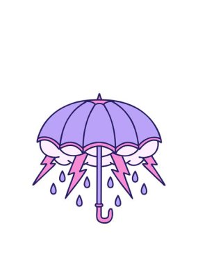 bir şemsiye tasarımının animasyonunu genişletiyorum