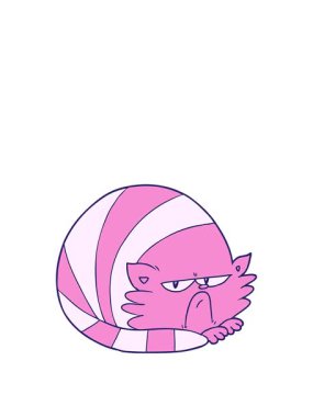 Çizgi filmdeki huysuz kediyi canlandırıyorum.