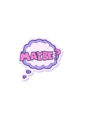 Çizgi film sembolü çıkartmasının yatay titreşimli animasyonu