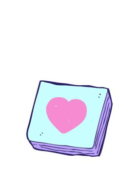 Çizgi film aşk kalp not defterinin animasyonunu uzatıyorum.