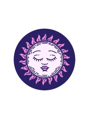 Güneşin geleneksel çiziminin bölünme etkisi