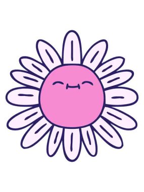 el çiziminin tuhaf karikatür çiçeğinin canlandırma efekti