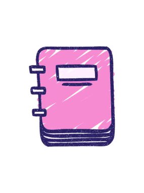 Notebook Tebeşir Çiziminin dönen hareketli animasyonu