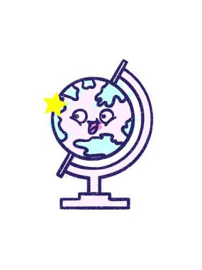 Parıldayan yıldızlar coğrafya dünyasının animasyonunu etkiler.