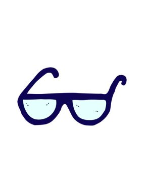 neon ışık efektleri güneş gözlüğü çizgi filminin animasyonu