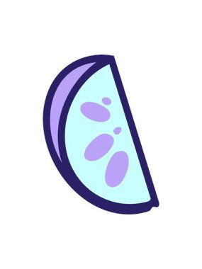 Brezilya limon karikatürünün dönen hareketli animasyonu