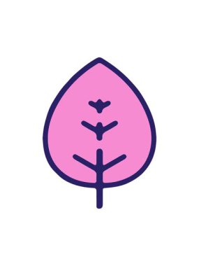 basit yaprak tasarım elementinin dönen hareket animasyonu