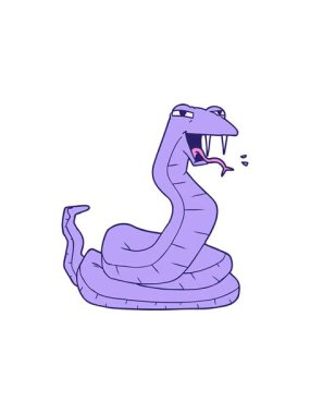 Yılan resminin hareketli canlandırması