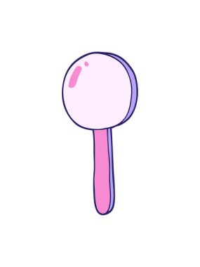 Çizgi film lolipop illüstrasyonunun hareketli animasyonu