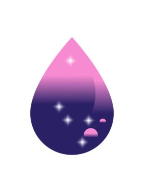 Bir kan damlası grafik vektör illüstrasyon simgesinin simge etkisi