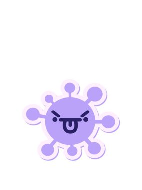 Animasyon yaratıyor kızgın yüz dilleri yapışmış.