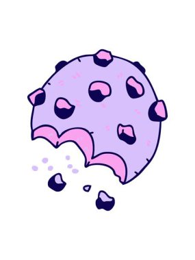 neon ışık efekti el çizimi çizgi film kurabiyelerinin animasyonu