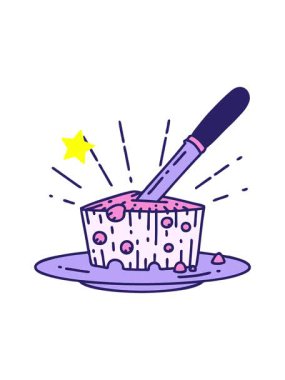 Parlayan yıldızlar geleneksel bir peynir dövmesi tabağının canlandırmasını etkiler.