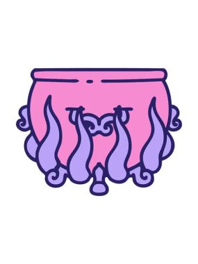 Yanmış bir kazanın dövme stili görüntüsünün canlandırmasını bob ve duraklat