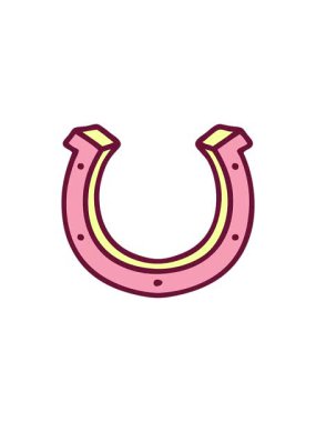 Parlak renkli at nalı ikonik dövme görüntüsü satışı flaş animasyonu