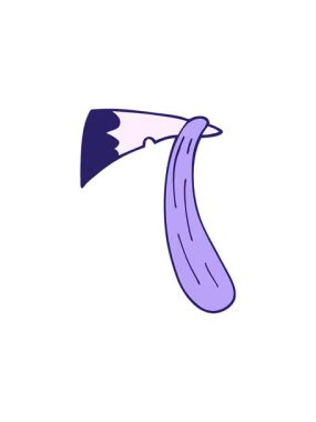 Karikatür karikatür kanlı baltanın gösterişli satış animasyonu