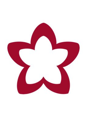 Geleneksel Japon çiçek dizaynının basınçlı animasyonu