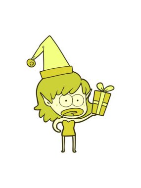 Çizgi filmin renk değiştirmesi Noel kızı için şok etkisi yarattı.