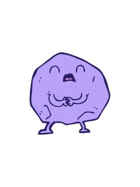 Çizgi film rock 'ın gösterişli satış animasyonu