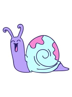 Titrek hareketli el animasyonu çizilmiş tuhaf çizgi film kelebeği