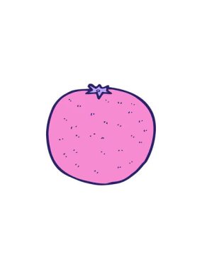 Çizgi film turuncu imajının gösterişli satış animasyonu