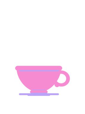 Bir kahve fincanının hareketli animasyonu