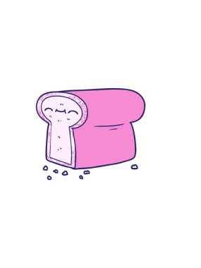 Çizgi film somununun yatay titreşimli animasyonu