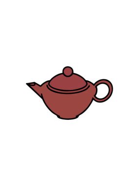 Japon çay illüstrasyonu çaydanlığının gösterişli satış animasyonu