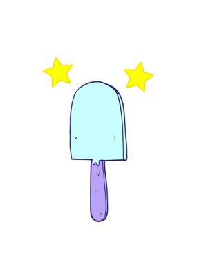 dönen yıldızlar çizgi film lolipopunun animasyonu