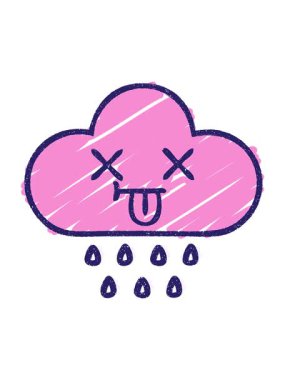 Bulut Tebeşiri Çizim Tasarımı 'nın canlandırmasını salla ve duraklat