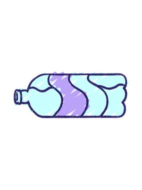 Soda Şişe Tebeşiri Çizimini Salla ve Durdur