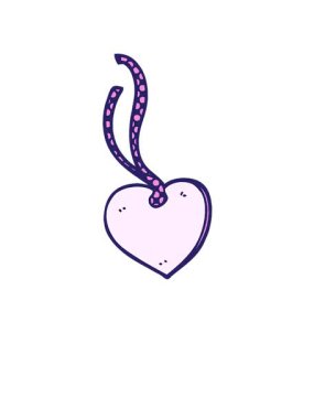 Karikatür karikatür karikatür kalp şeklinde hediye etiketinin yükselişi ve yüzüşü