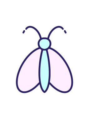 Kelebeğin basit bir canlandırmasının dikkat çekici animasyonu