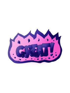 Büyük karikatür sembolünün animasyonunu bob ve durdur