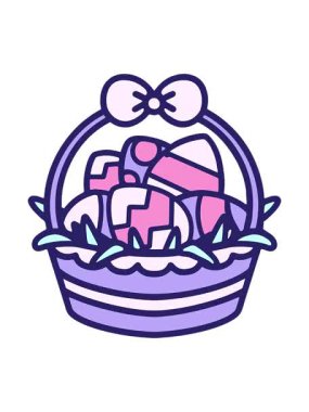 Paskalya sepeti çizgi filminin animasyonunu durdurup duraklat