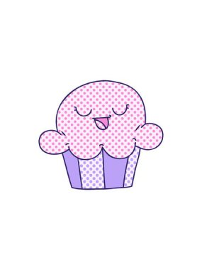 Çizgi roman stili neşeli çizgi filmin canlandırma efekti.