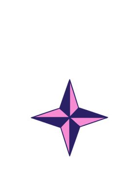 Bir yıldızın geleneksel çizgi filminin zıplama hareketli animasyonu