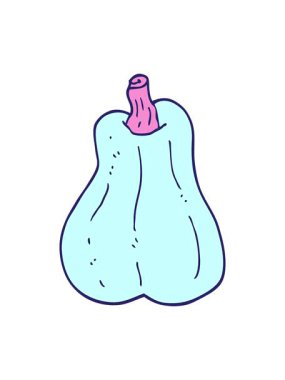 Parlak ışık efekti çizgi film balkabağı animasyonu