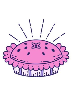 Geleneksel dövme stili illüstrasyonunun canlandırma efekti inanılmaz bir turta