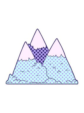 Çizgi film dağlarının animasyonunu güçlendir