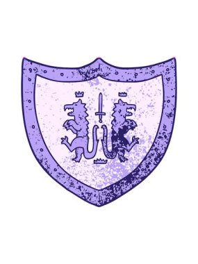 Çizgi film kraliyet kalkanının animasyonunu güçlendir