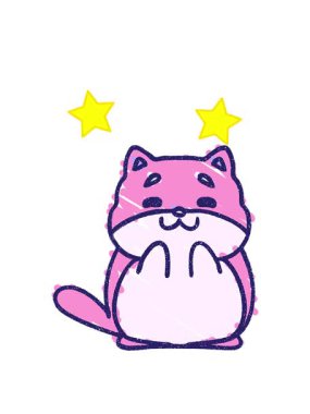 dönen yıldız animasyonu Şirin Köpek Tebeşiri Çizimi