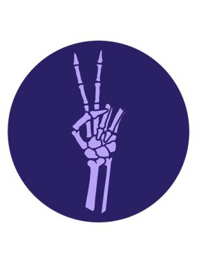 İskeletin hareketlerini salla ve duraklat. Barış işareti ver.