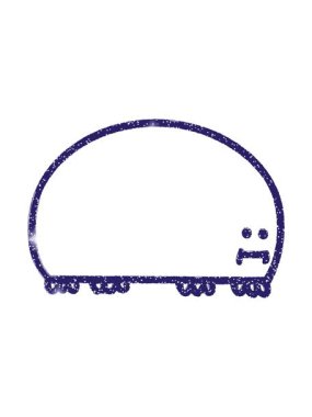 glitter effect animation of Bug Charcoal Drawing