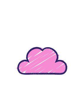 Garip Bulut Tebeşiri Çiziminin yanıp sönen radyal çizgileri