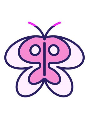 Basit, cesur bir kelebeğin canlandırmasını çalıştır.