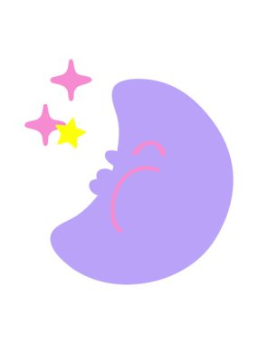 Parlayan yıldızlar karikatür ay ve yıldızların animasyonunu etkiler.